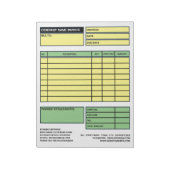 Bloc-note Facture/Devis de Grande Entreprise Professionnelle (Tourné)