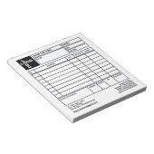 Bloc-note Facture/devis de petite entreprise Pro-Logo (Incliné)