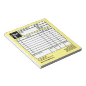 Bloc-note Facture/devis de petite entreprise Pro-Logo (Incliné)