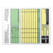 Bloc-note Facture/devis d'entreprise Pro-Logo (Devant)