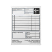 Bloc-note Facture/devis d'entreprise Pro-Logo (Tourné)