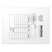 Bloc-note Facture professionnelle personnalisée (Devant)