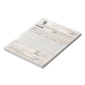 Bloc-note Facture / Reçu de Soins de Peau / Beauté Neutre (Tourné)
