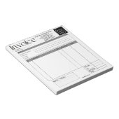 Bloc-note Facture Reçu de Vente pour Petite Entreprise avec (Incliné)