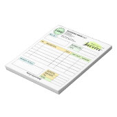 Bloc-note Facture sur mesure avec logo | Petite Entreprise (Tourné)