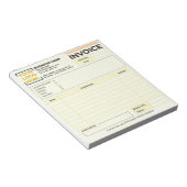 Bloc-note Factures de vente imprimables personnalisées | Log (Incliné)