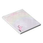 Bloc-note Faetastic licorn rose personnalisation (Incliné)