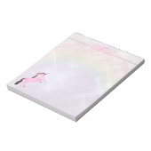 Bloc-note Faetastic licorn rose personnalisation (Tourné)