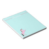 Bloc-note Faetastic unicorn rose personnalisation (Incliné)