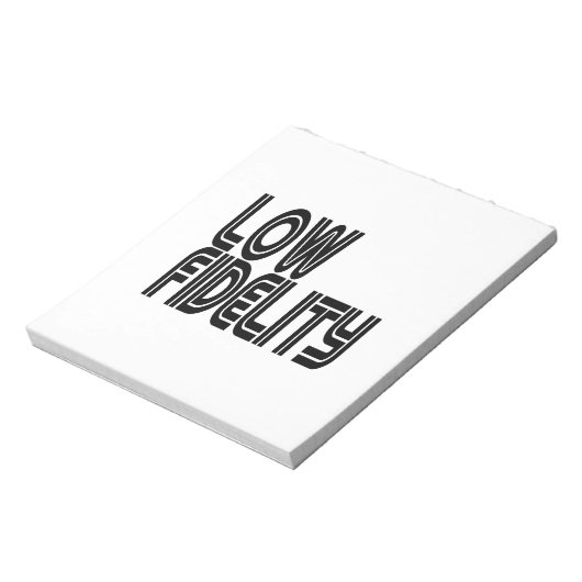 Bloc-note Faible fidélité (Tourné)