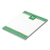 Bloc-note Faire Isle de Noël verte personnalisée (Tourné)