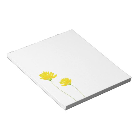 Bloc-note Faisceaux d'aquarelle jaune (Incliné)