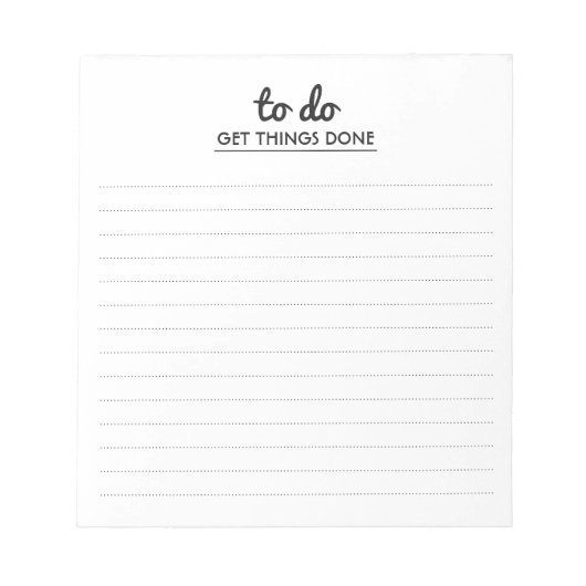 Bloc-note Faites faire les choses (Devant)