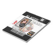 Bloc-note Faites votre propre VIP Pass 8 façons de personnal (Tourné)