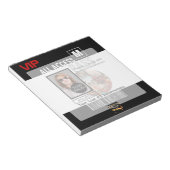 Bloc-note Faites votre propre VIP Pass 8 façons de personnal (Incliné)