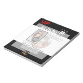 Bloc-note Faites votre propre VIP Pass 8 façons de personnal (Tourné)
