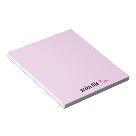 Bloc-note Faites-vous plaisir à la vie (Incliné)