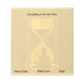 Bloc-note Faith & Timing Wellness Notepad (Devant)