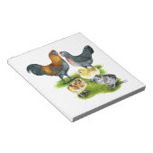 Bloc-note Famille Ameraucana de poulet (Incliné)