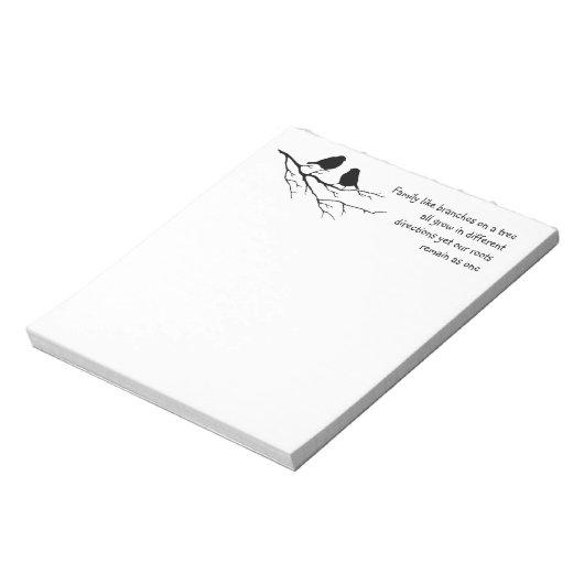 Bloc-note Famille comme des branches sur un arbre Dire avec  (Tourné)