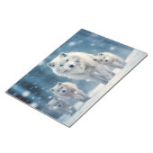 Bloc-note Famille d'animaux loups errer la nature (Incliné)