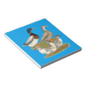 Bloc-note Famille de canards de Saxe (Incliné)