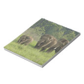Bloc-note Famille d'éléphants indiens (Tourné)