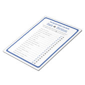 Bloc-note Famille Réunion Vrai ou Faux jeu Trivia (Incliné)