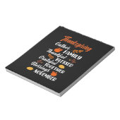 Bloc-note Famille Thanksgiving Gather (Tourné)