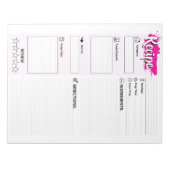 Bloc-note Family Full Page Papers | Blank Recipe Pages  (Devant)