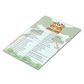 Bloc-note Family Fun Zoo Scavenger Chasse (Incliné)