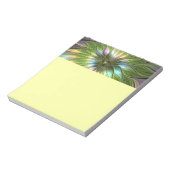 Bloc-note Fantaisie de fleurs fractales en couleurs lumineus (Tourné)
