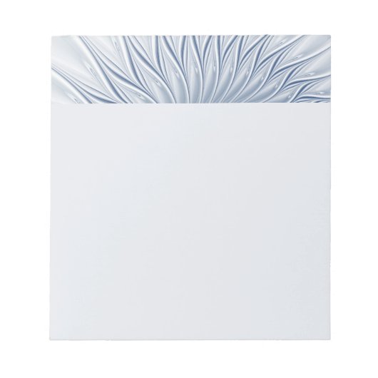 Bloc-note Fantaisie dynamique Abstrait Tons bleus Art fracta (Devant)