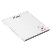 Bloc-note Fantôme avec coeur (Incliné)