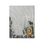 Bloc-note Fantôme, Chat, Chat et Citrouille, Bonne Halloween (Tourné)