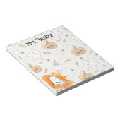 Bloc-note Fantôme sur mesure avec un thème Halloween personn (Incliné)