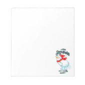 Bloc-note Farer Snowman Comment Les Snowflakes Sont Vraiment (Devant)