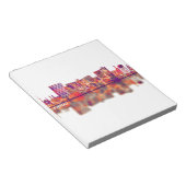 Bloc-note Fargo North Dakota Skyline (Incliné)