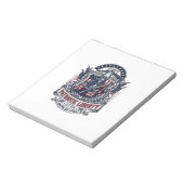 Bloc-note Faucheuse de la Liberté Patriotique Squelette de P (Tourné)