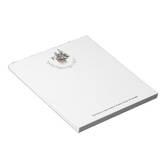 Bloc-note Faune en forêt d'hiver Toutes les occasions (Incliné)