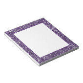 Bloc-note Faux Parties scintillant violet, texture (Incliné)