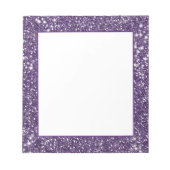 Bloc-note Faux Parties scintillant violet, texture (Devant)