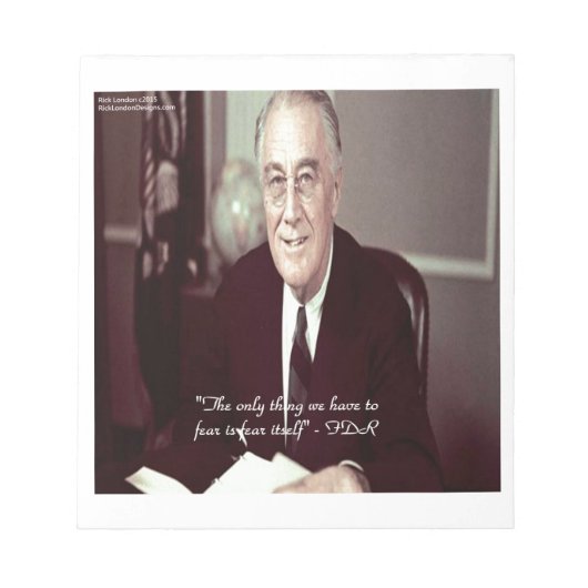 Bloc-note FDR & Nothing To Fear Quote (Devant)