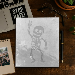 Bloc-note FDT Trump Funny Anti Trump Skeleton