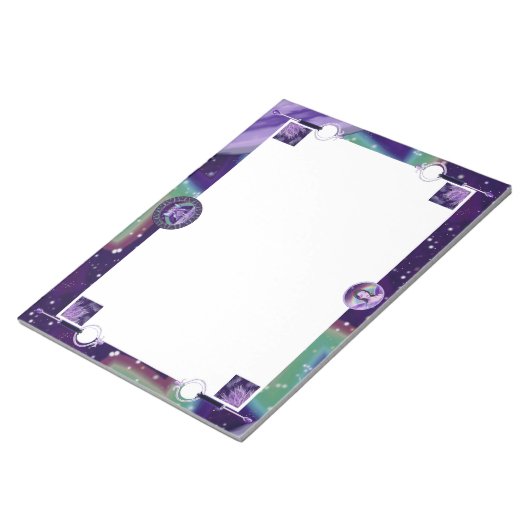 Bloc-note Fée de pluie violette (Incliné)