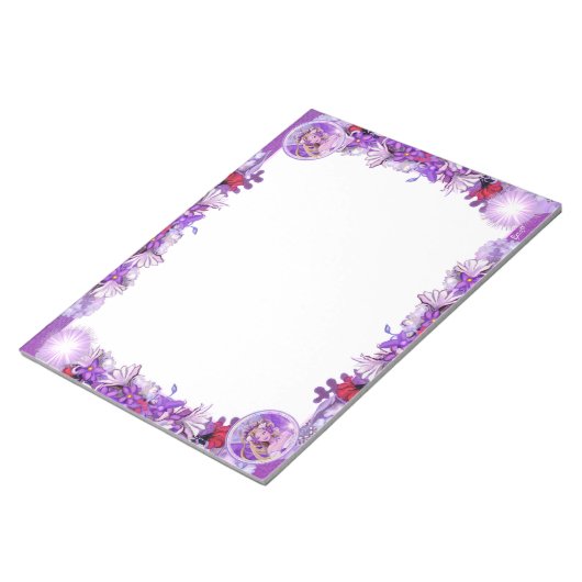 Bloc-note Fée de soleil pourpre (Incliné)