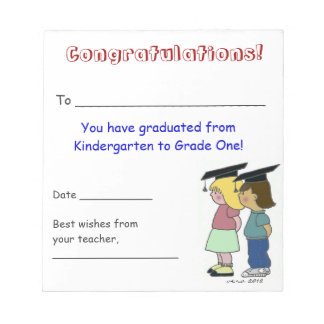 Bloc-note Félicitation !