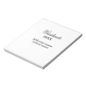 Bloc-note Félicitations simples de remise de diplôme minimal (Tourné)