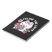 Bloc-note Feline the Love - Design de chat de la belle Valen (Tourné)