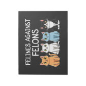 Bloc-note Felines contre les criminels Trump Harris Election (Tourné)